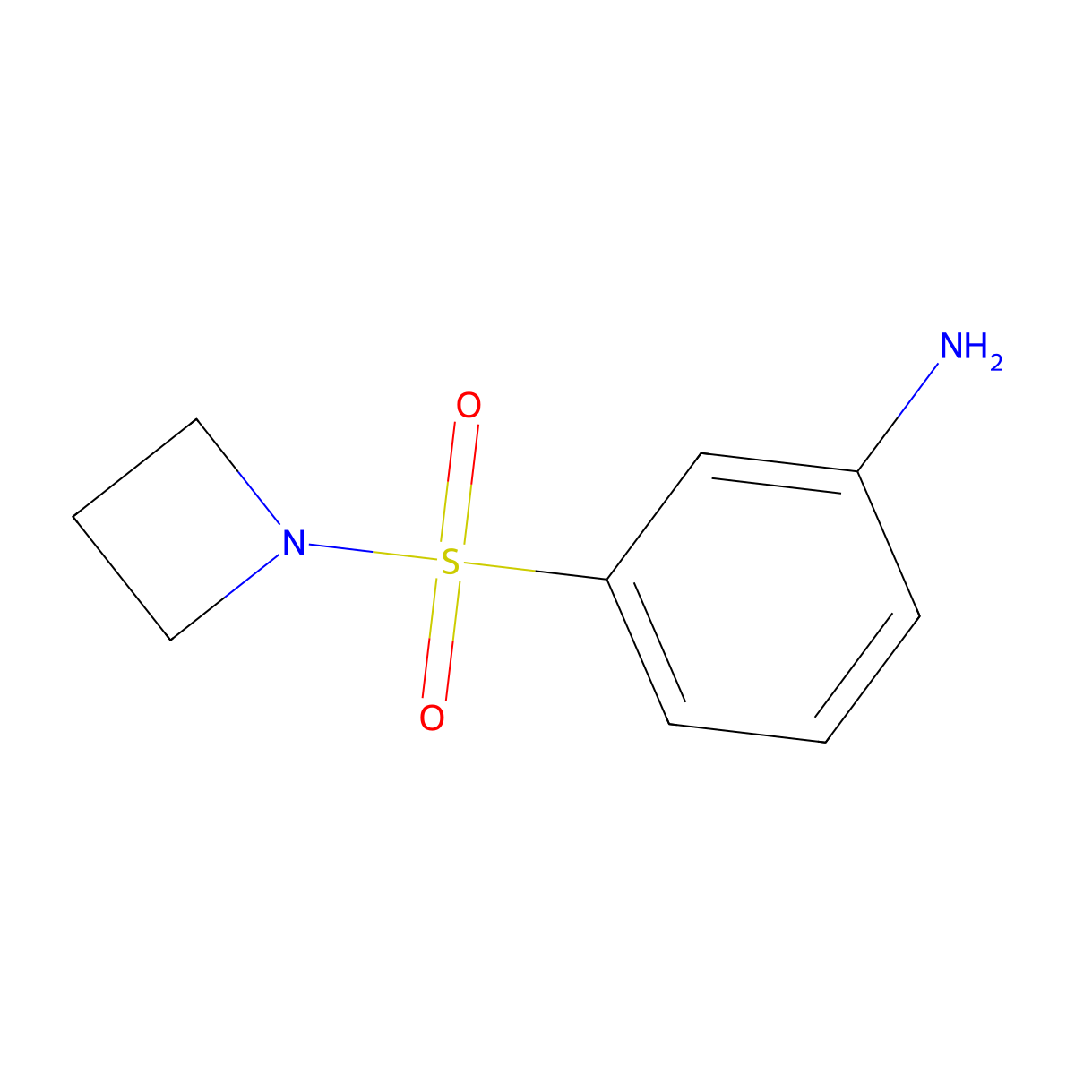 3-(1-Azetidinylsulfonyl)benzenamine molecular structure, CAS 1446509-45-0