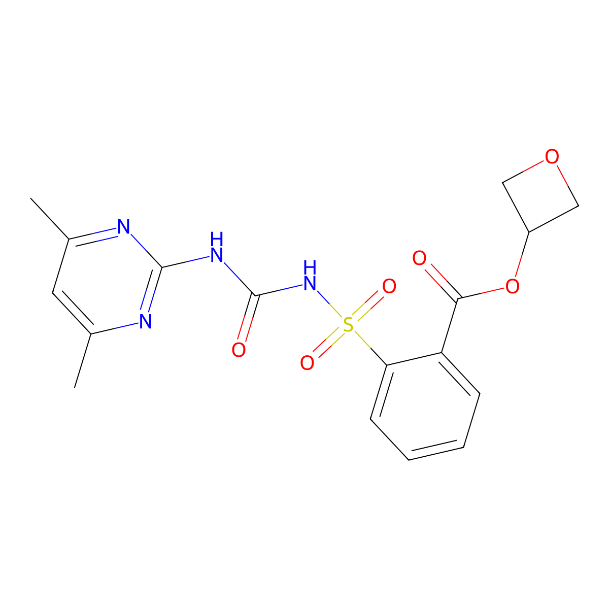 Oxasulfuron molecular structure, CAS 144651-06-9