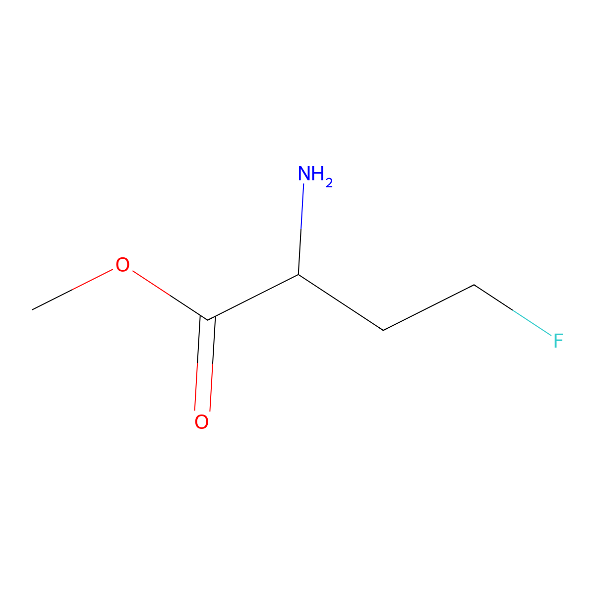 Methyl 2-amino-4-fluorobutanoate molecular structure, CAS 1446557-63-6