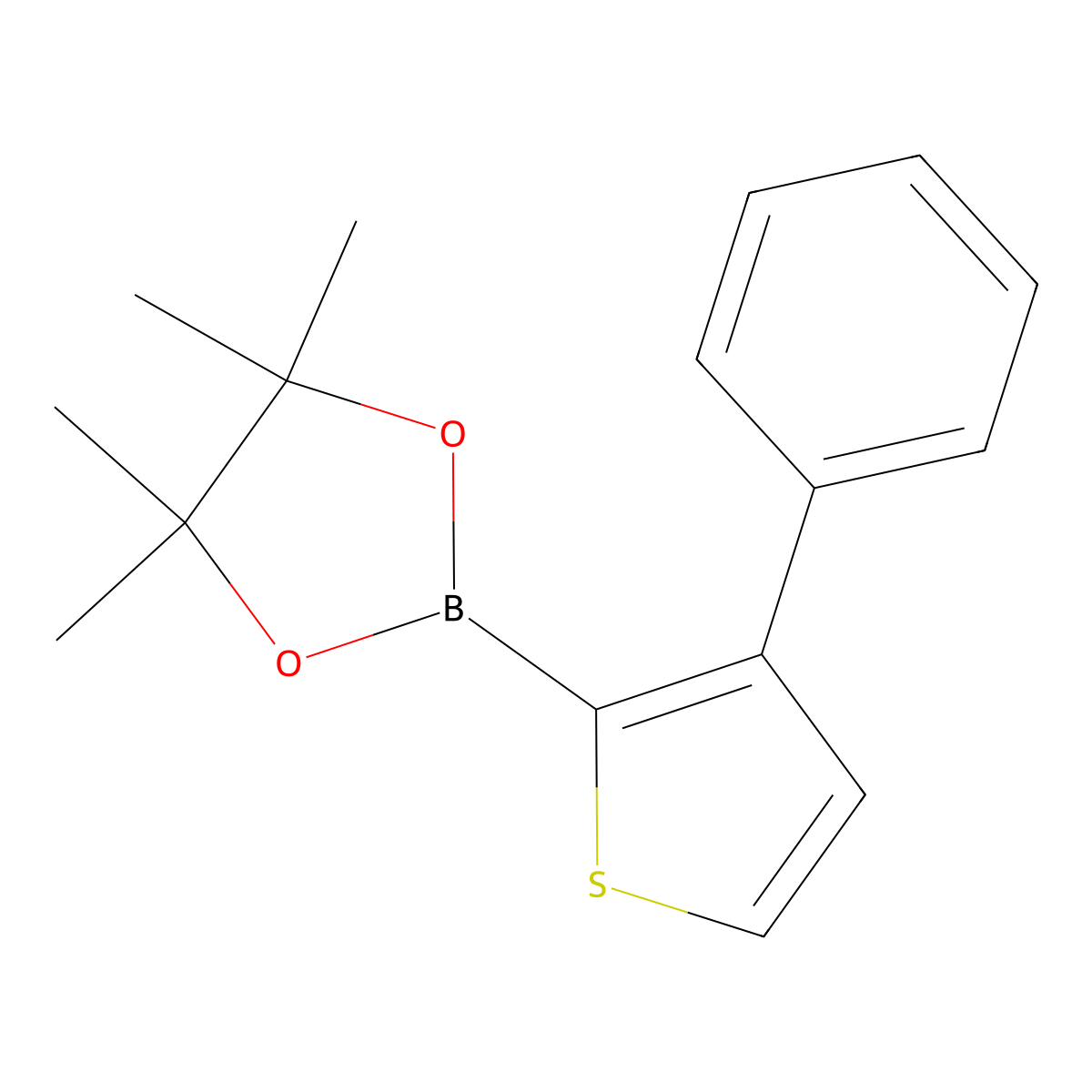 3-Phenylthiophene-2-boronic acid pinacol ester molecular structure, CAS 1446654-86-9