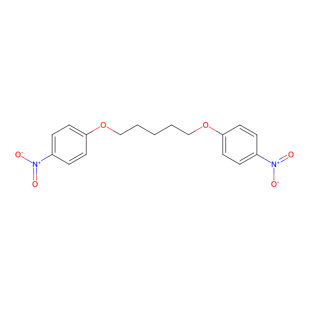 4,4'-(Pentamethylenedioxy)-bis-(nitrobenzene) molecular structure, CAS 14467-60-8