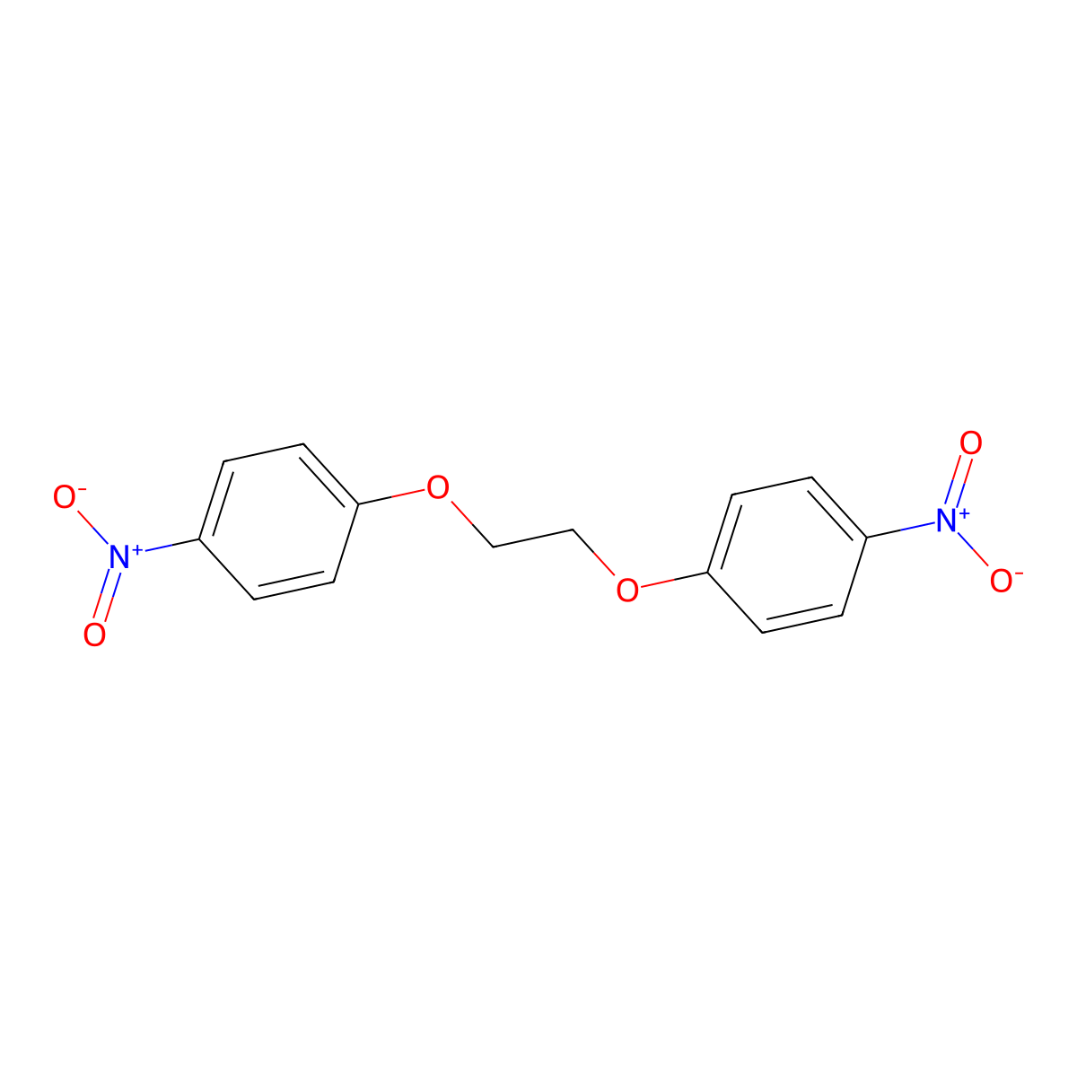 1,2-Bis(4-nitrophenoxy)ethane molecular structure, CAS 14467-69-7