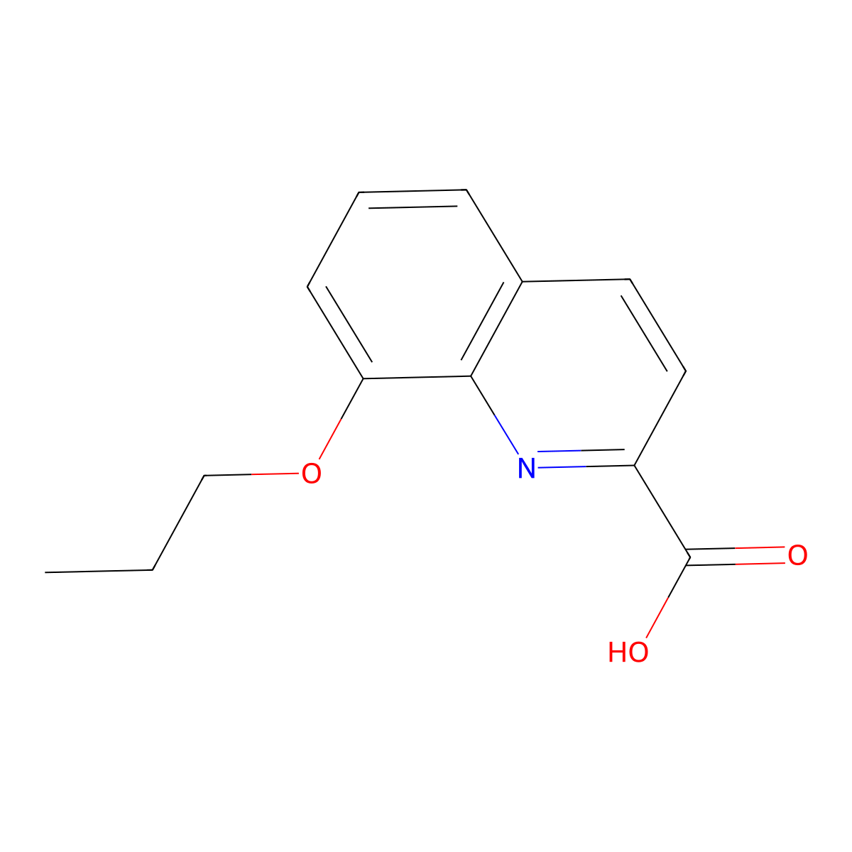 8-Propoxyquinoline-2-carboxylic acid molecular structure, CAS 1446747-07-4