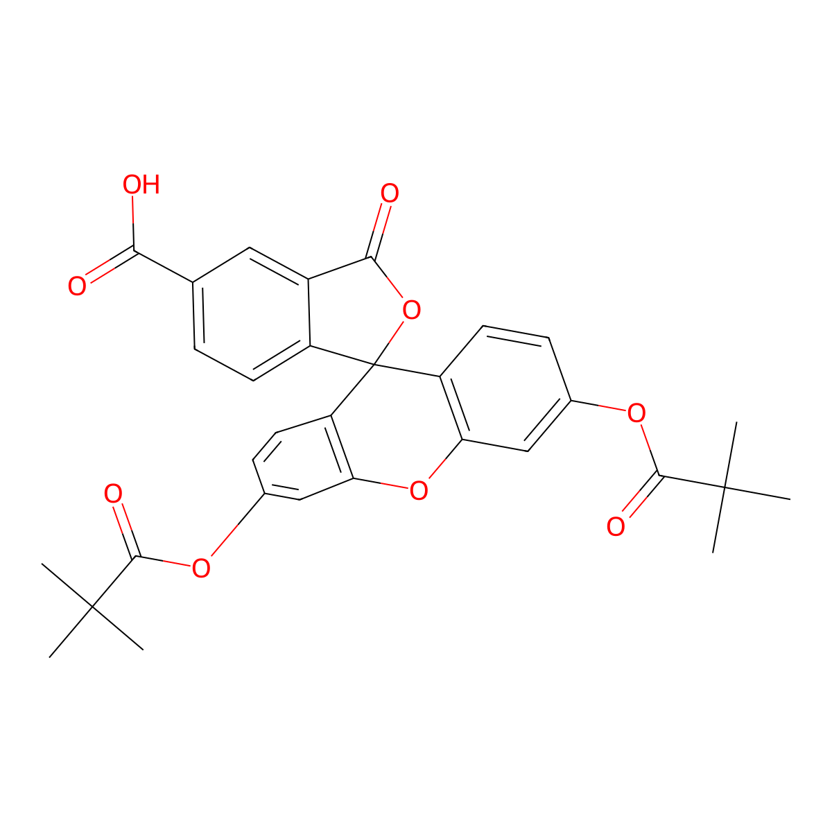 5-Carboxyfluorescein Dipivalate molecular structure, CAS 144676-12-0