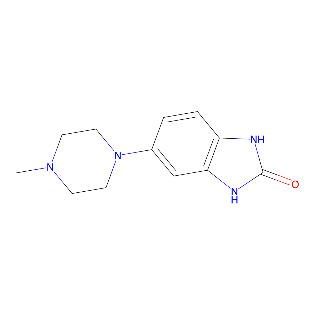 5-(4-methylpiperazin-1-yl)-2,3-dihydro-1H-1,3-benzodiazol-2-one molecular structure, CAS 1446786-35-1