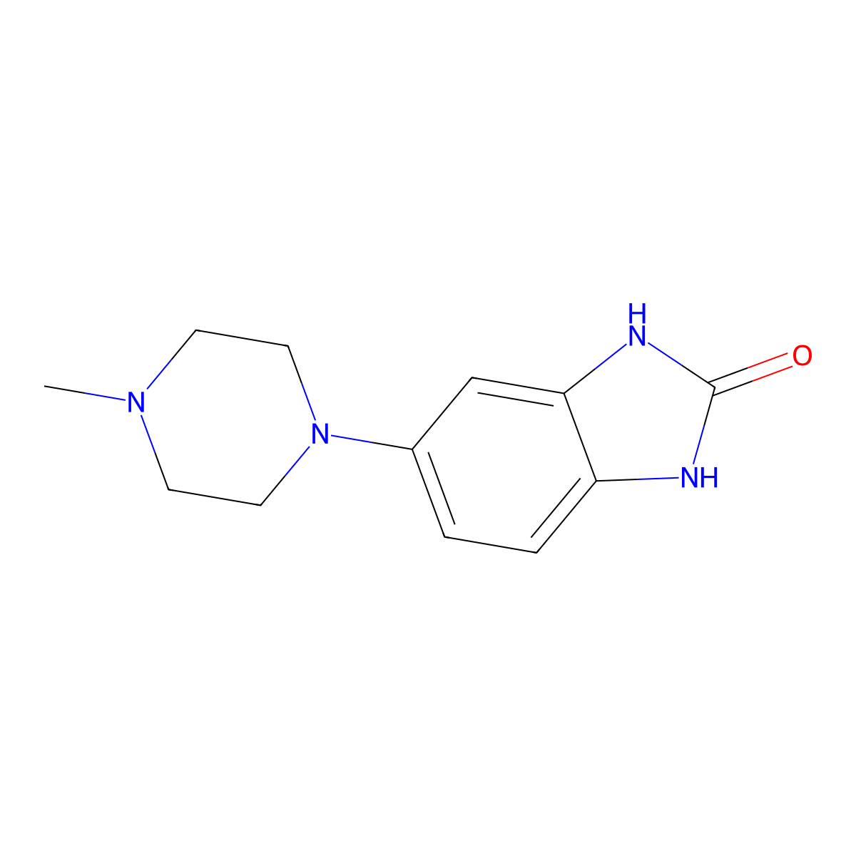5-(4-methylpiperazin-1-yl)-2,3-dihydro-1H-1,3-benzodiazol-2-one molecular structure, CAS 1446786-35-1