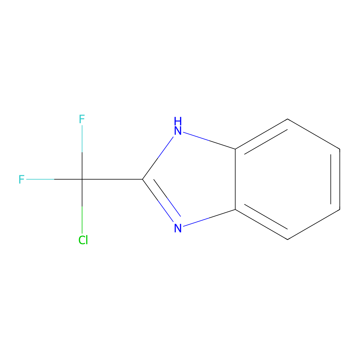 2-(Chlorodifluoromethyl)-1H-benzimidazole molecular structure, CAS 14468-38-3