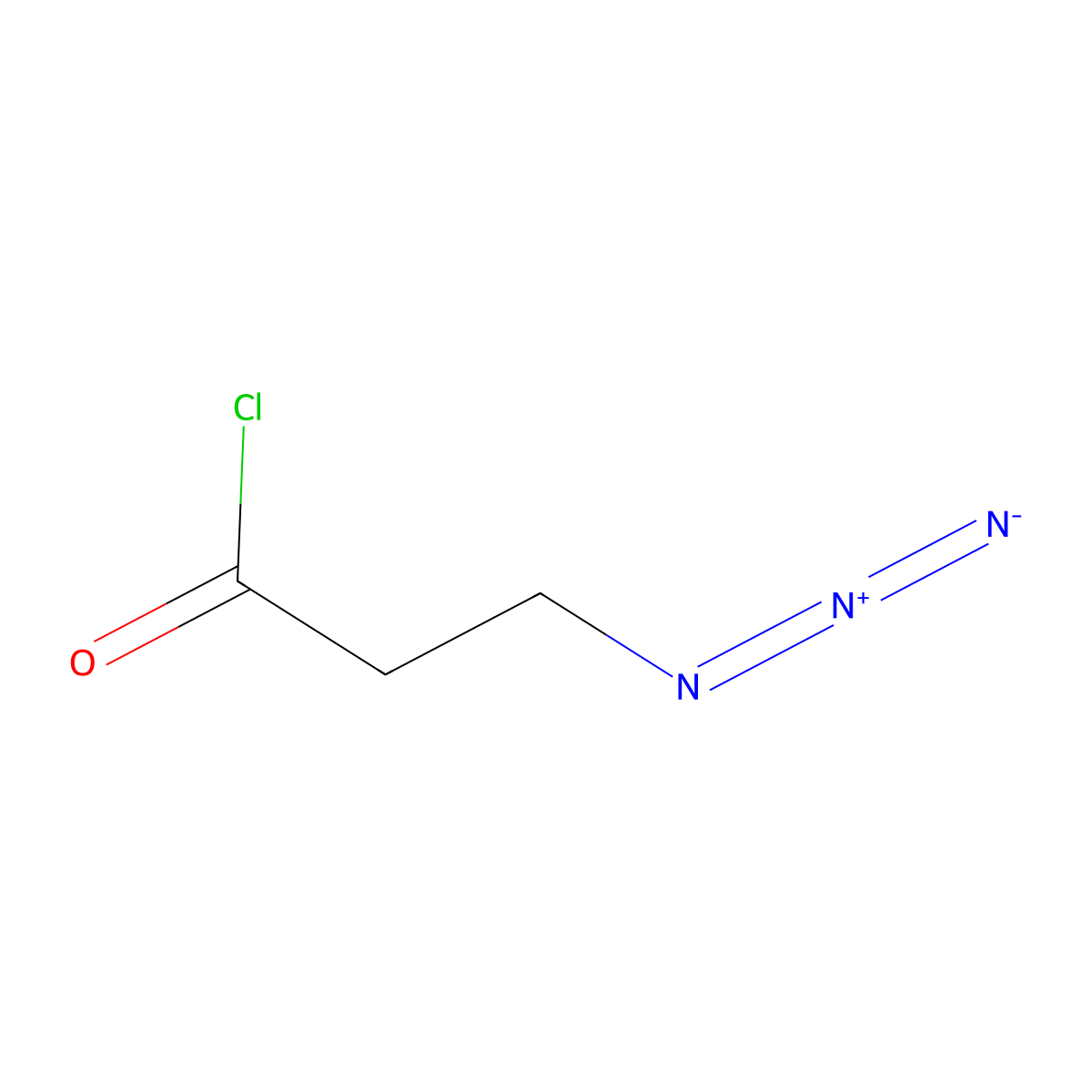 Propanoyl chloride, 3-azido- molecular structure, CAS 14468-87-2
