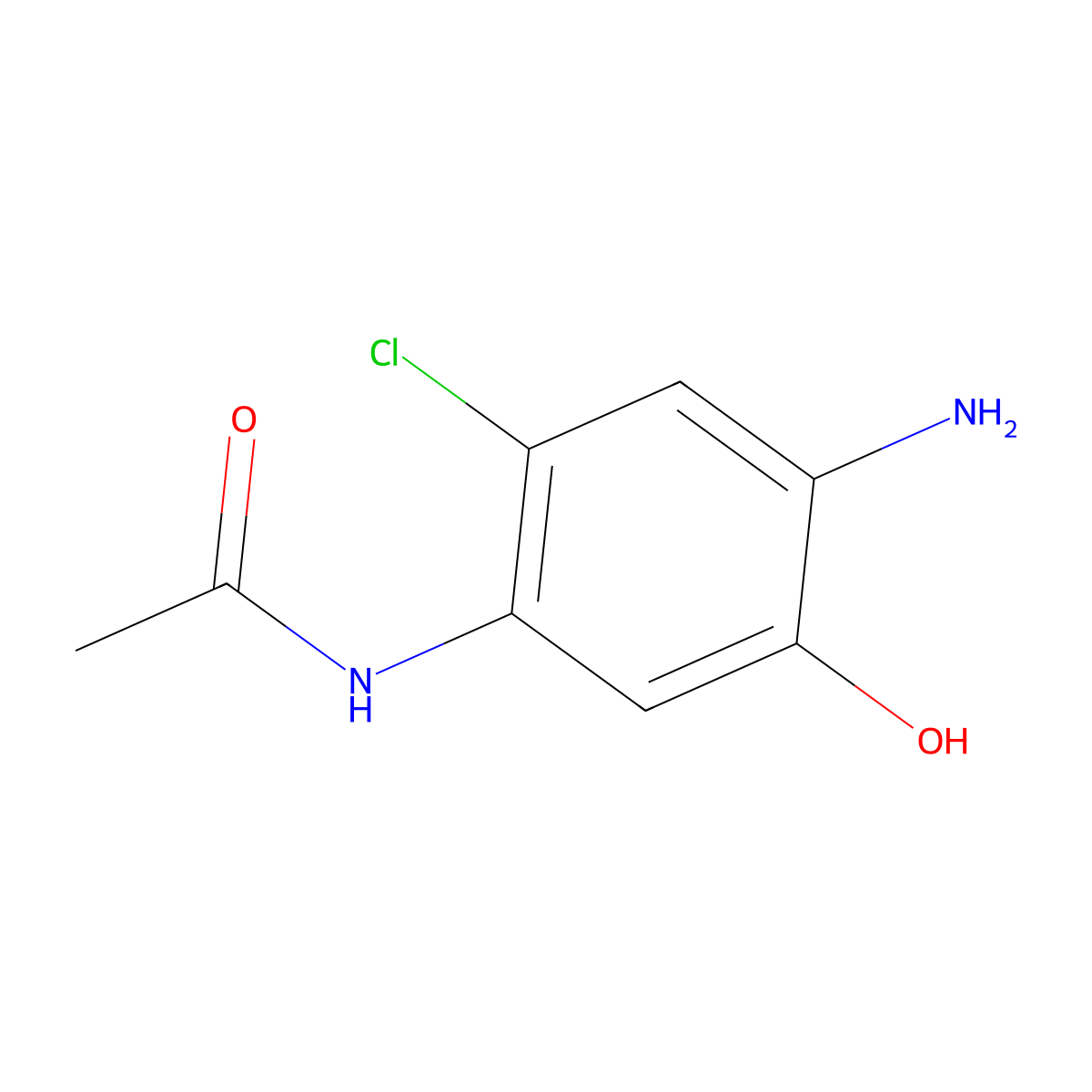 N-(4-Amino-2-chloro-5-hydroxyphenyl)acetamide molecular structure, CAS 144680-96-6