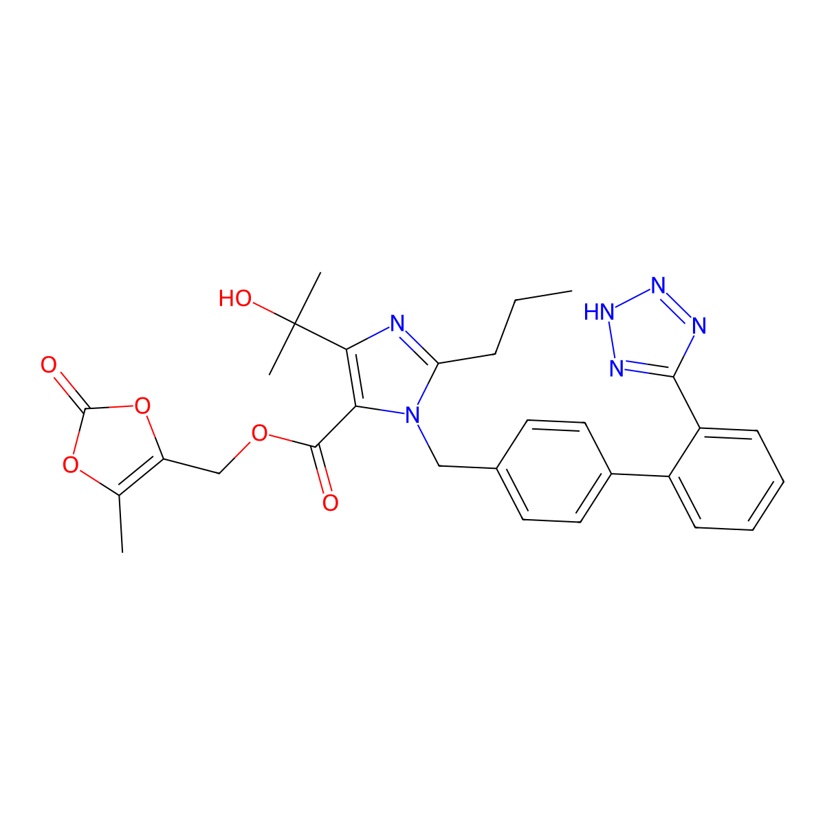 Olmesartan Medoxomil molecular structure, CAS 144689-63-4