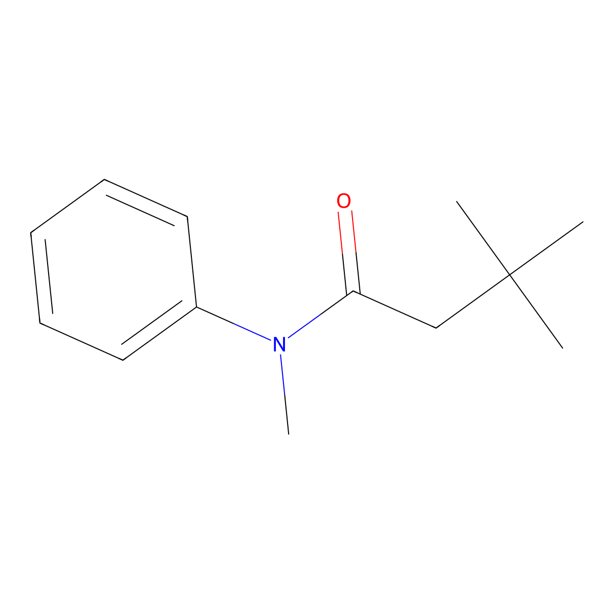 N,3,3-trimethyl-N-phenylbutanamide molecular structure, CAS 144691-18-9