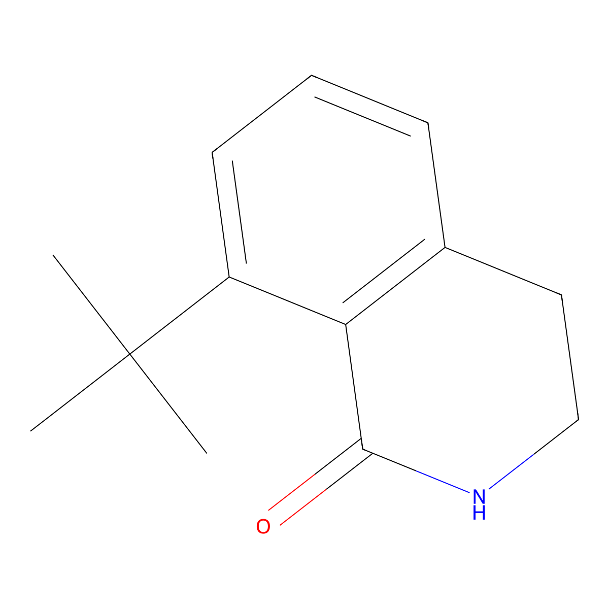 8-(tert-Bbutyl)-3,4-dihydroisoquinolin-1(2H)-one molecular structure, CAS 1447-47-8