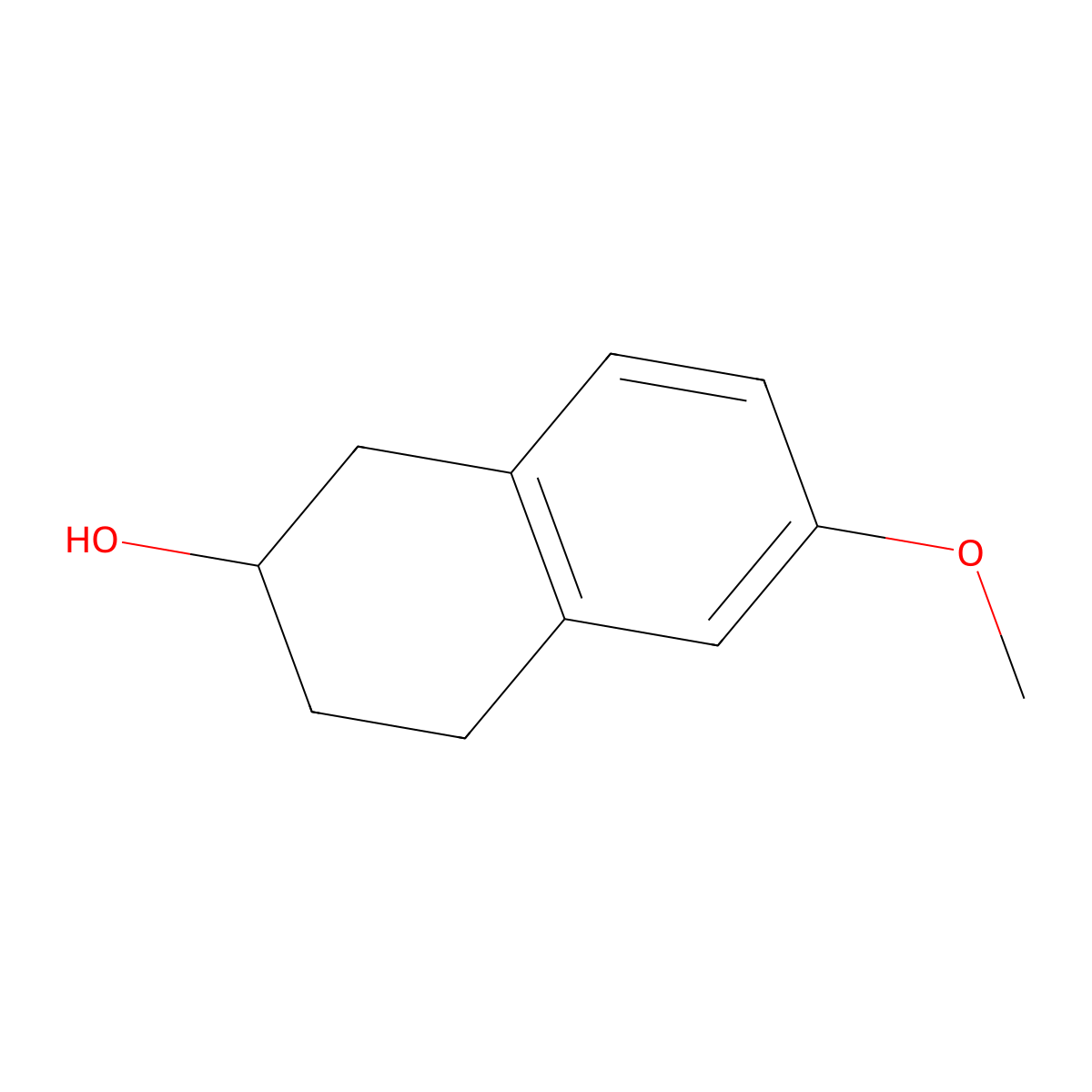 6-Methoxy-1,2,3,4-tetrahydronaphthalen-2-ol molecular structure, CAS 1447-87-6