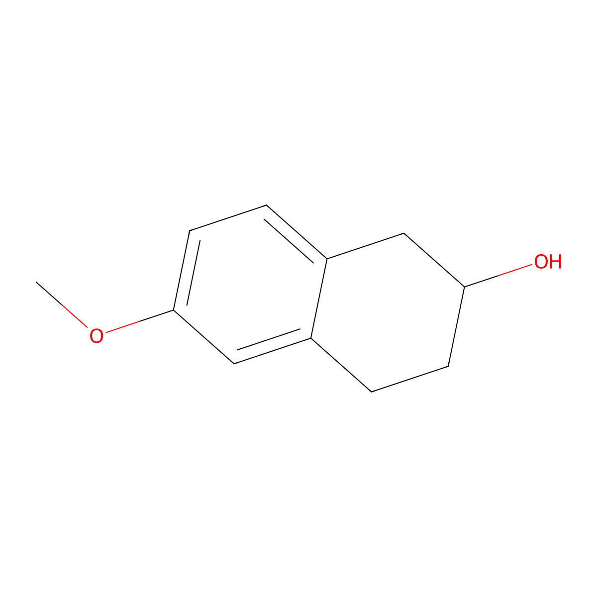 6-Methoxy-1,2,3,4-tetrahydronaphthalen-2-ol molecular structure, CAS 1447-87-6