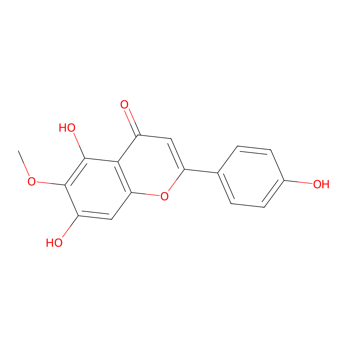 Hispidulin molecular structure, CAS 1447-88-7