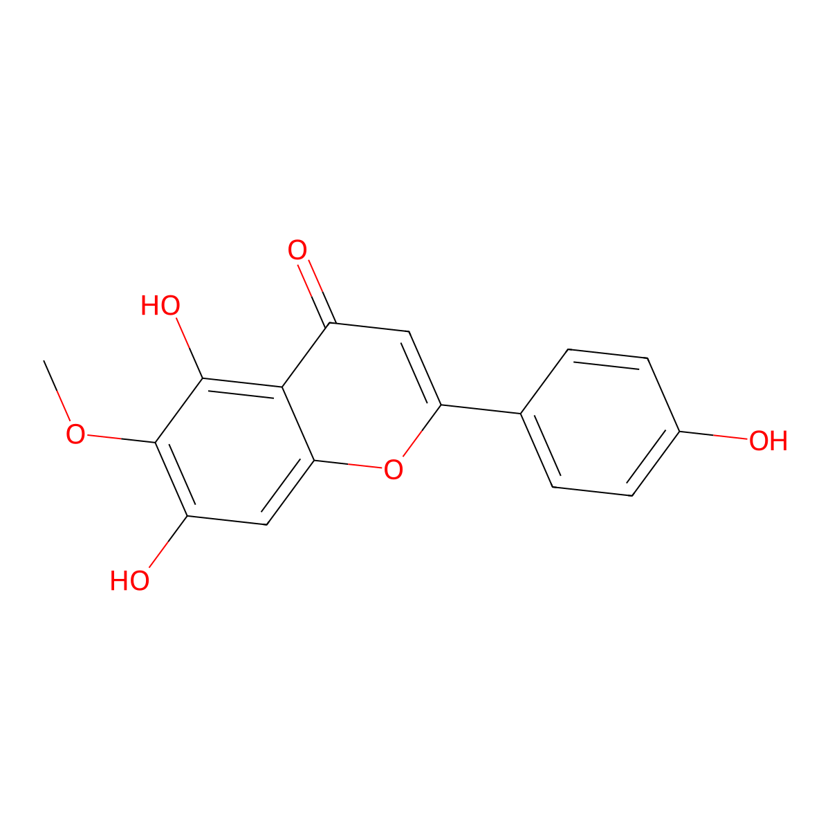 Hispidulin molecular structure, CAS 1447-88-7