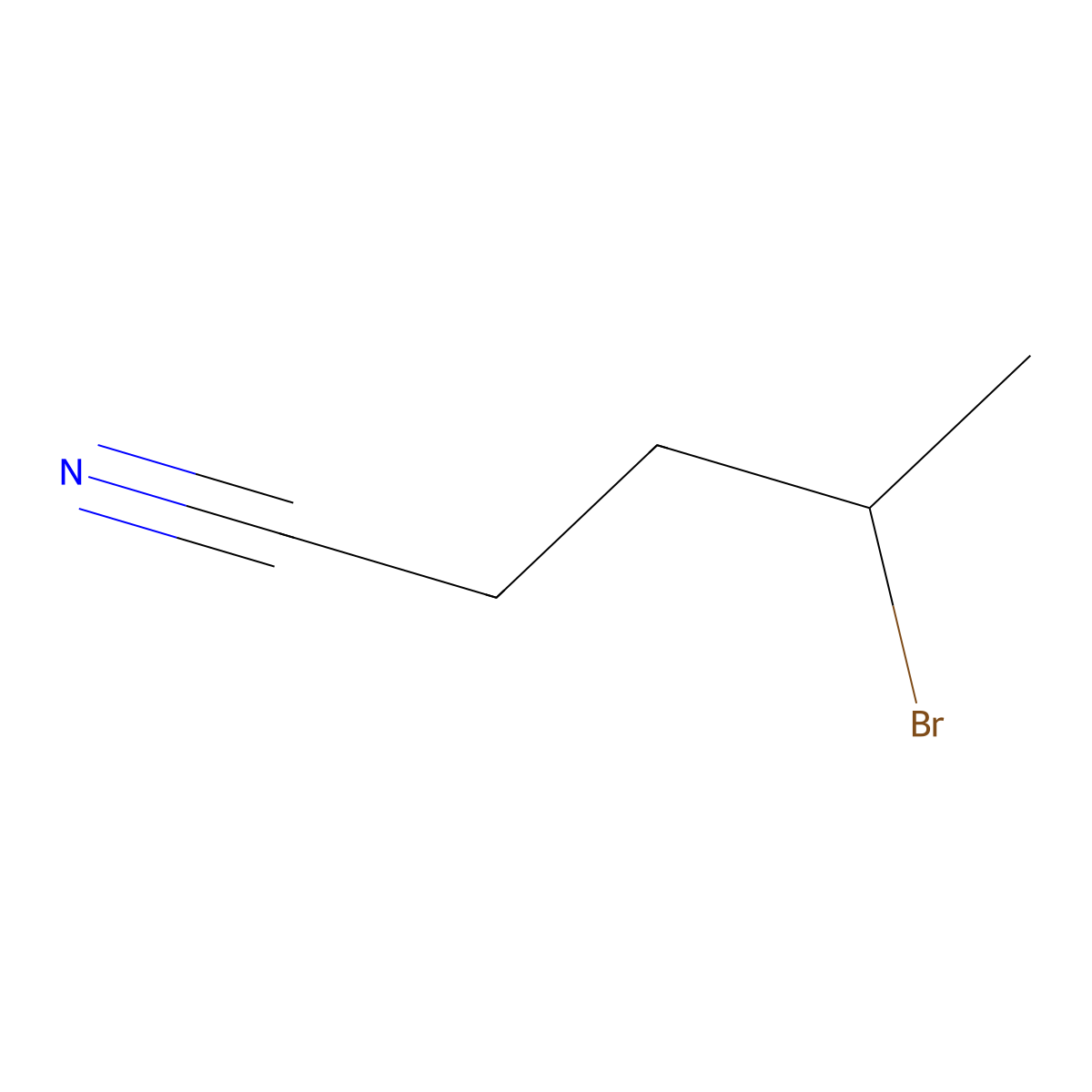 Pentanenitrile, 4-bromo- molecular structure, CAS 14470-12-3