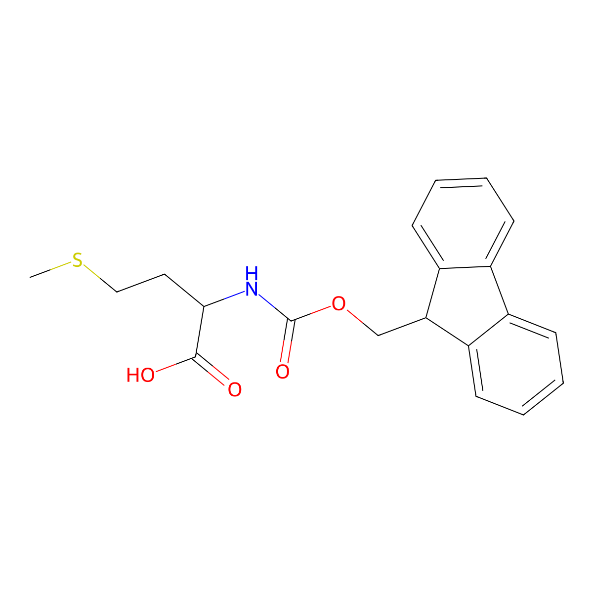 DL-Fmoc-Methionine molecular structure, CAS 144701-23-5