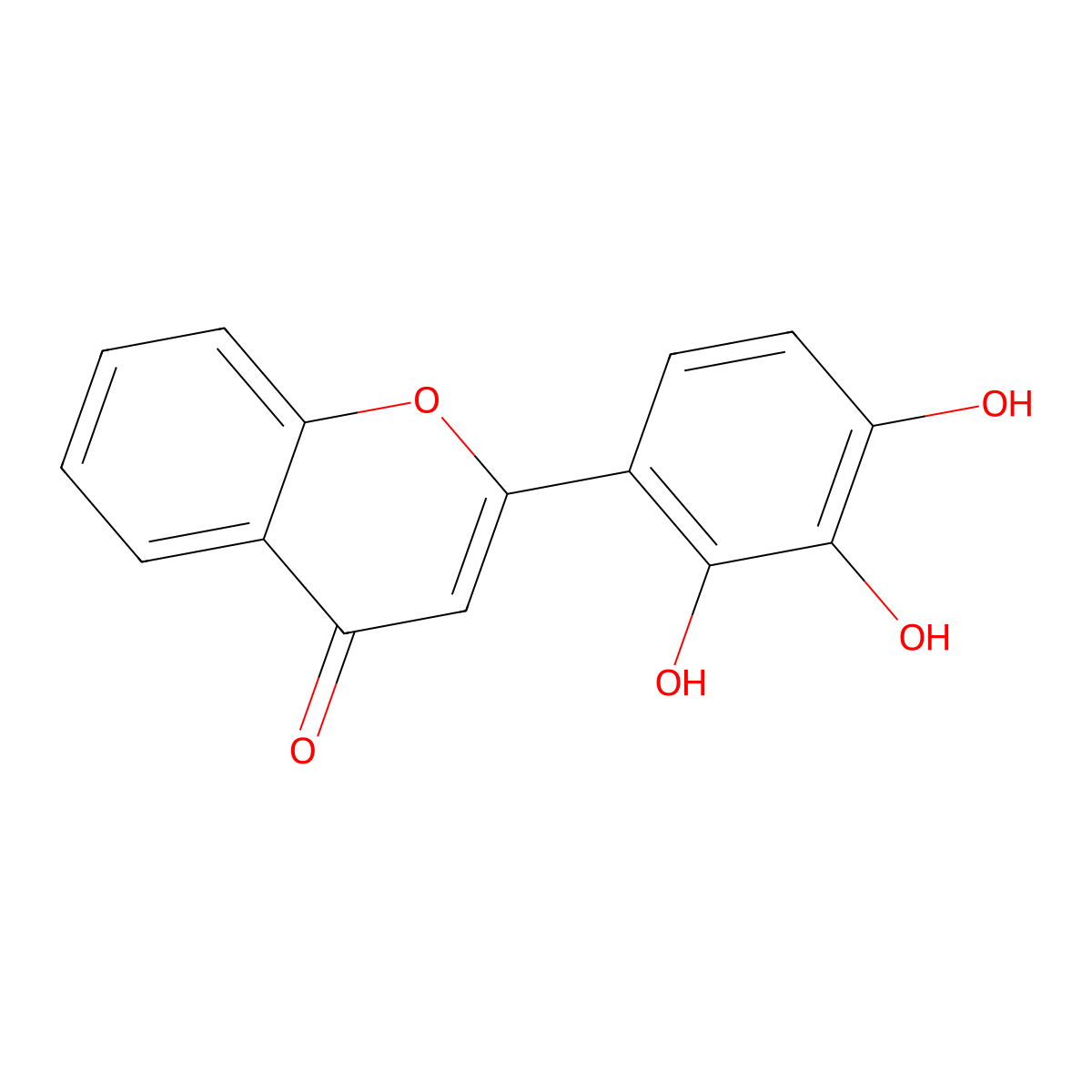 2',3',4'-Trihydroxyflavone molecular structure, CAS 144707-18-6