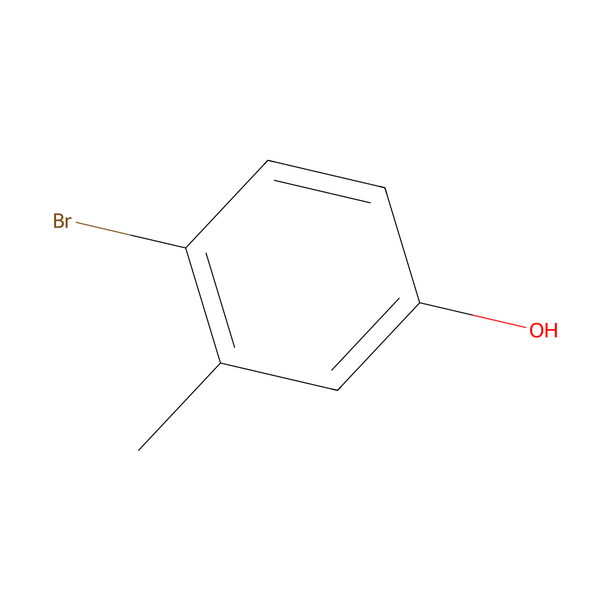 4-Bromo-m-cresol molecular structure, CAS 14472-14-1