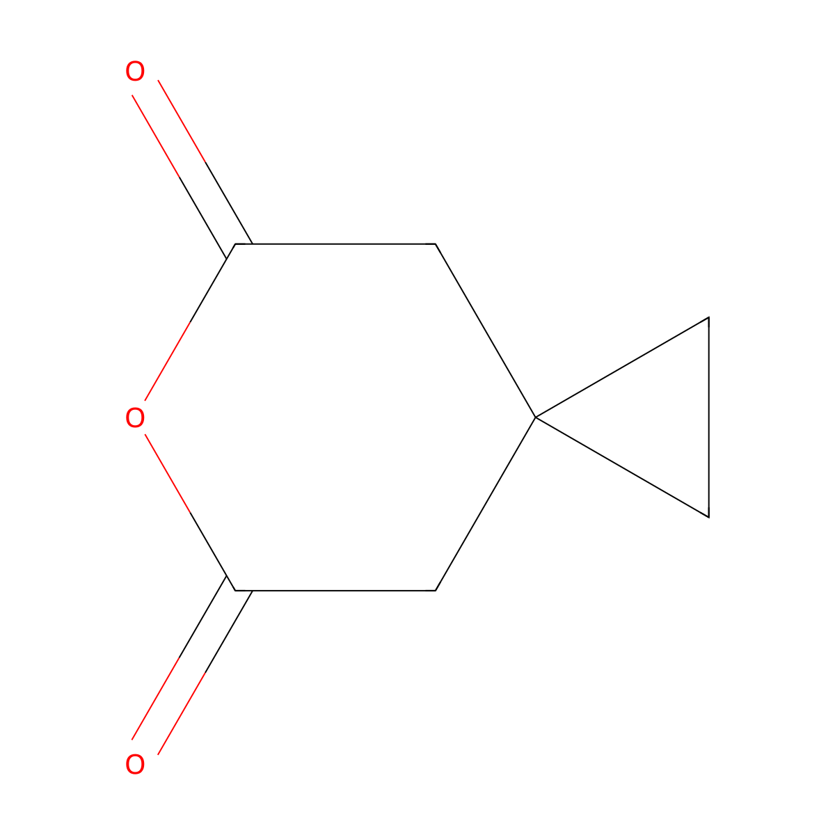 6-Oxaspiro[2.5]octane-5,7-dione molecular structure, CAS 144728-22-3