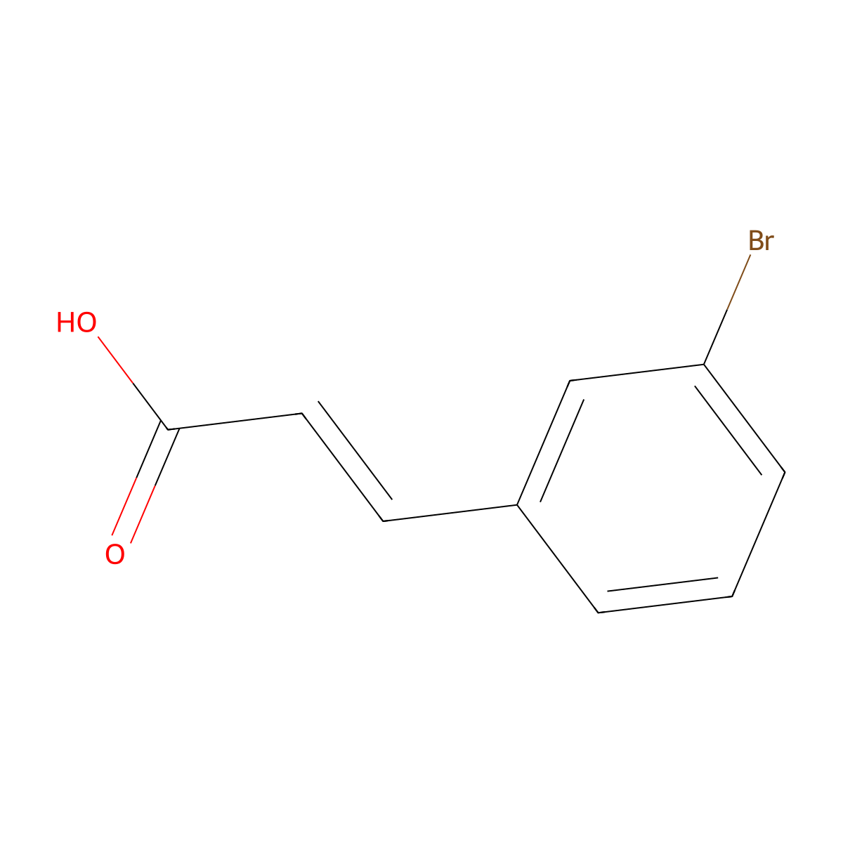 m-Bromocinnamic acid molecular structure, CAS 14473-91-7