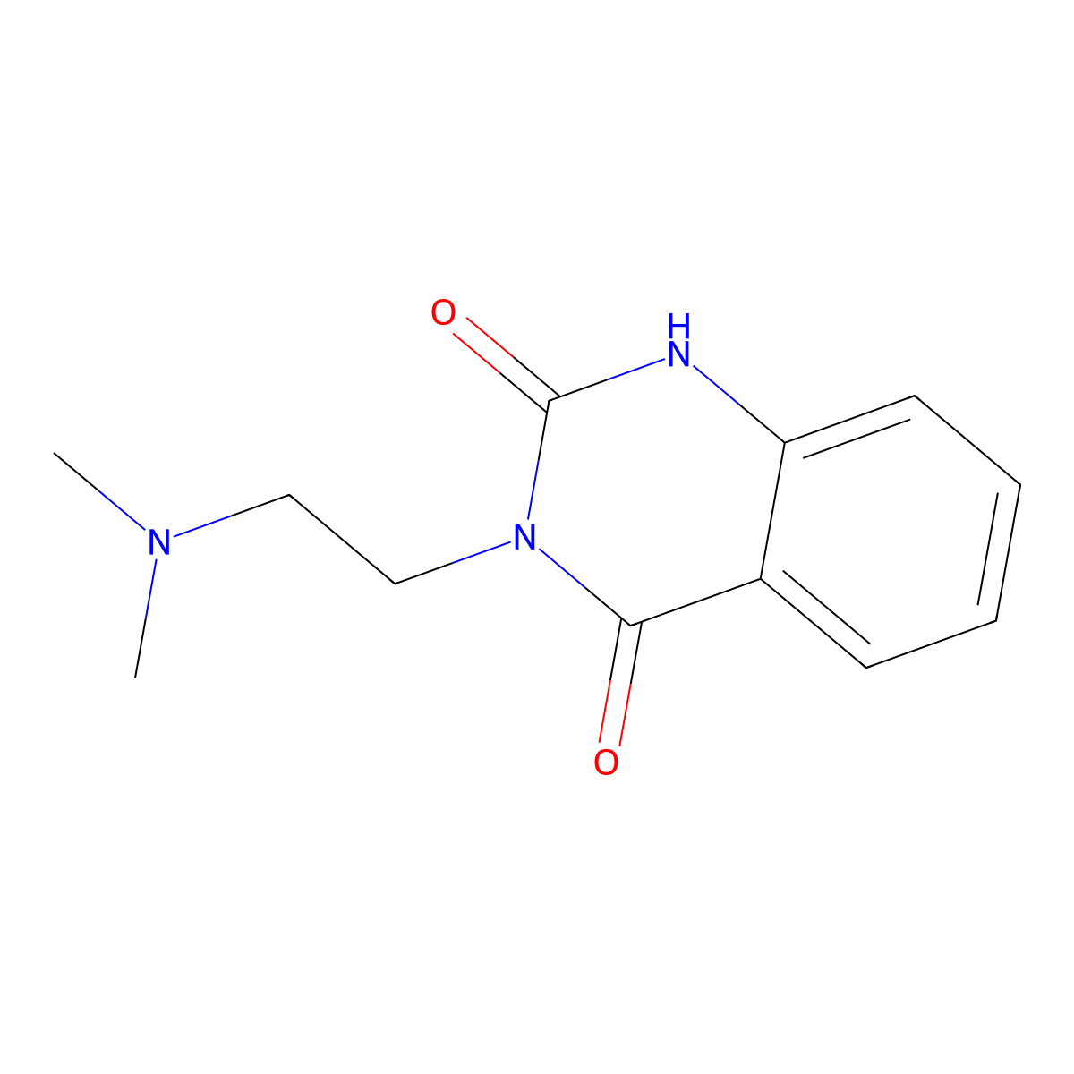 3-(2-(Dimethylamino)ethyl)quinazoline-2,4(1H,3H)-dione molecular structure, CAS 144734-20-3