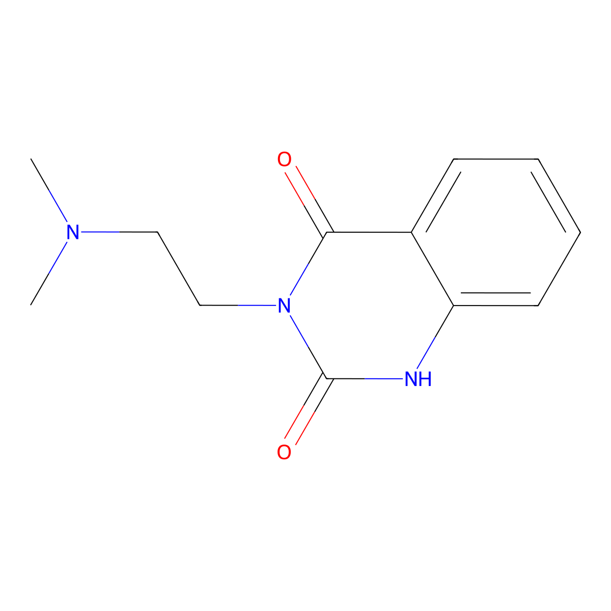3-(2-(Dimethylamino)ethyl)quinazoline-2,4(1H,3H)-dione molecular structure, CAS 144734-20-3