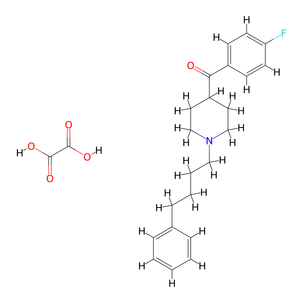 4F 4PP oxalate molecular structure, CAS 144734-36-1