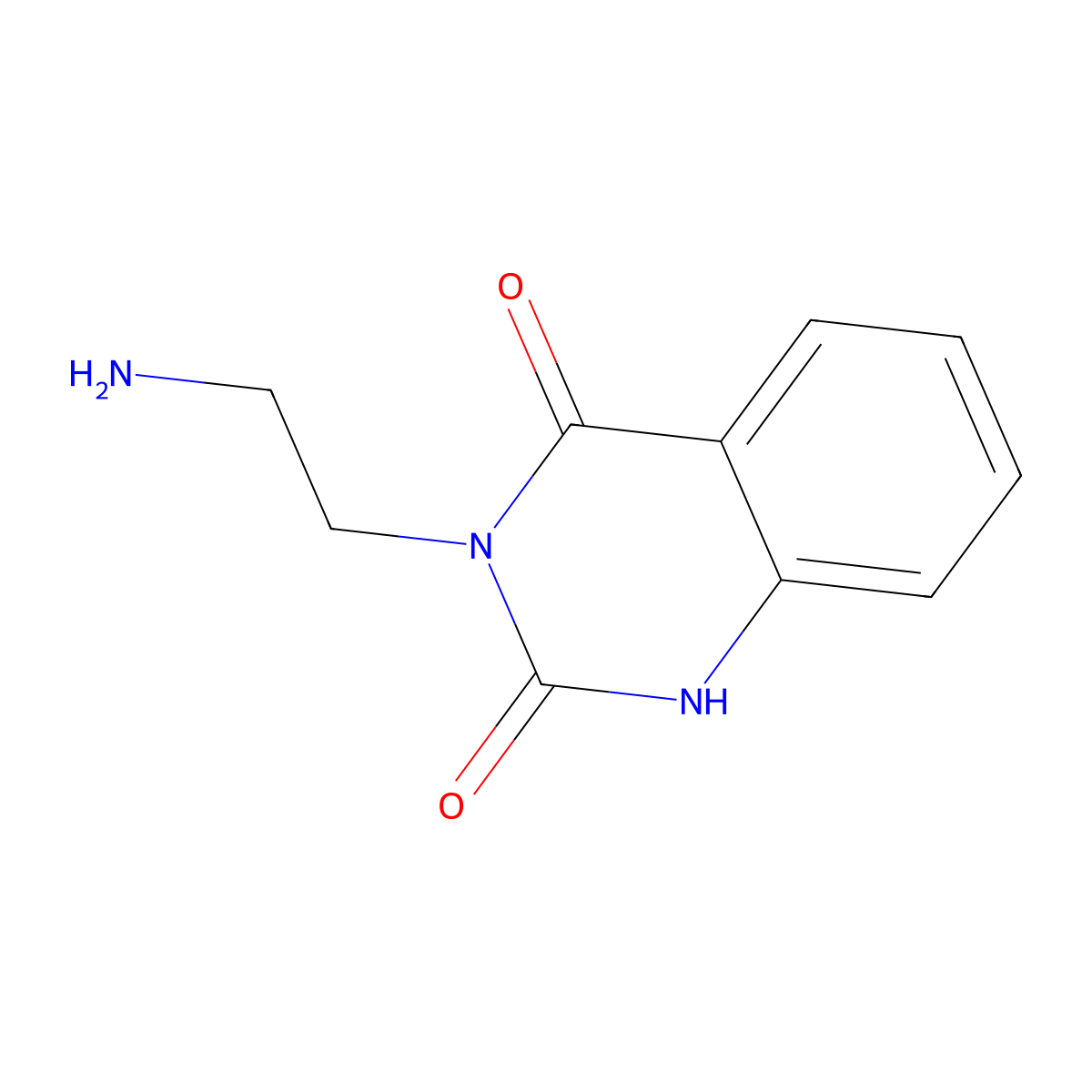 2,4(1H,3H)-Quinazolinedione, 3-(2-aminoethyl)- molecular structure, CAS 144734-40-7