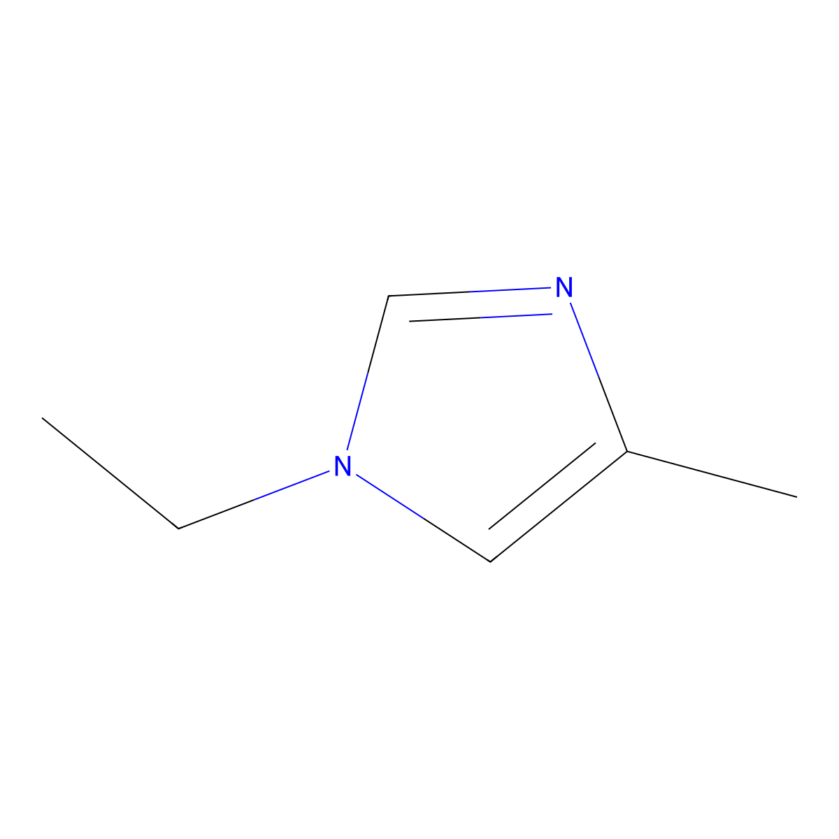 1H-Imidazole, 1-ethyl-4-methyl molecular structure, CAS 144748-24-3