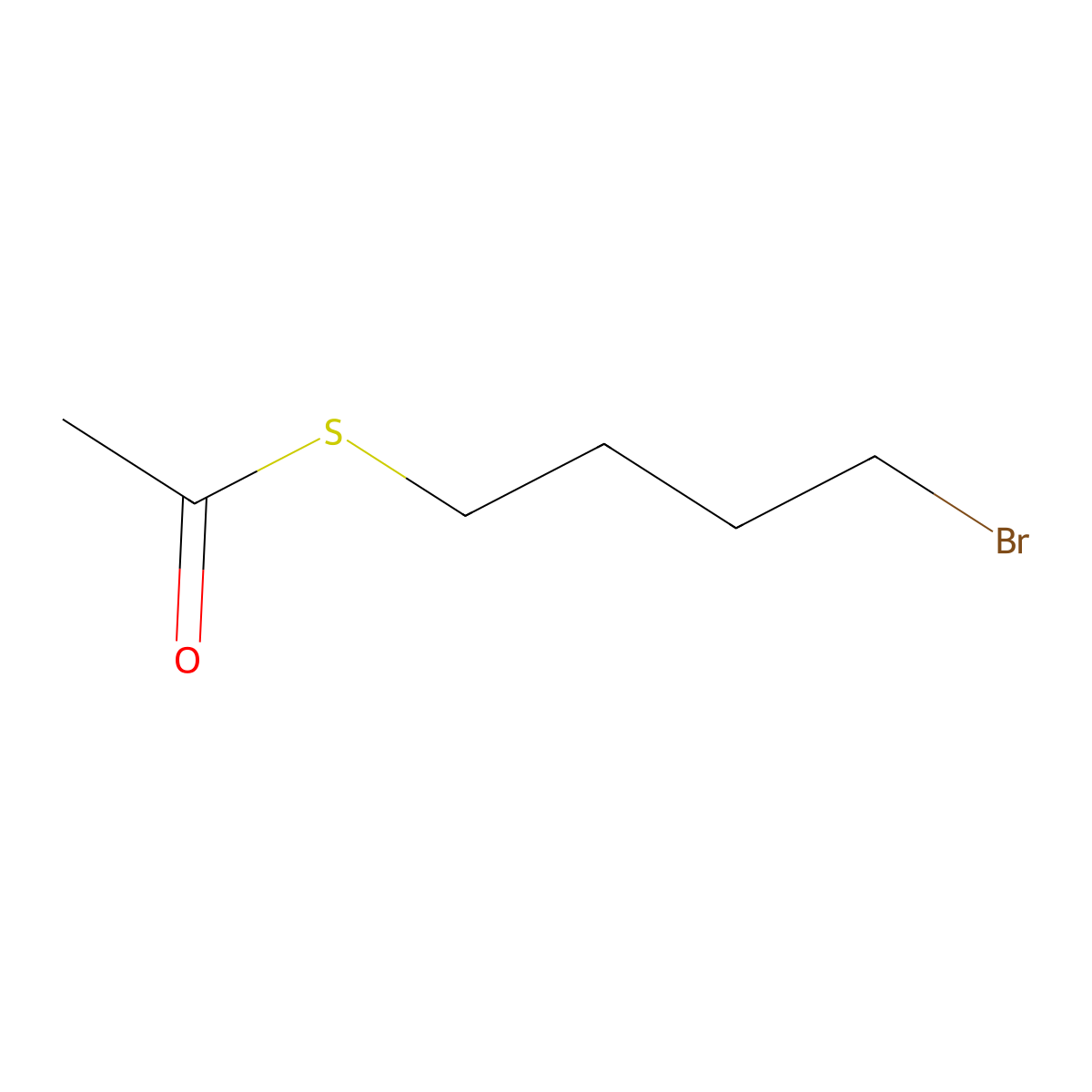 Ethanethioic acid, S-(4-bromobutyl) ester molecular structure, CAS 14475-59-3