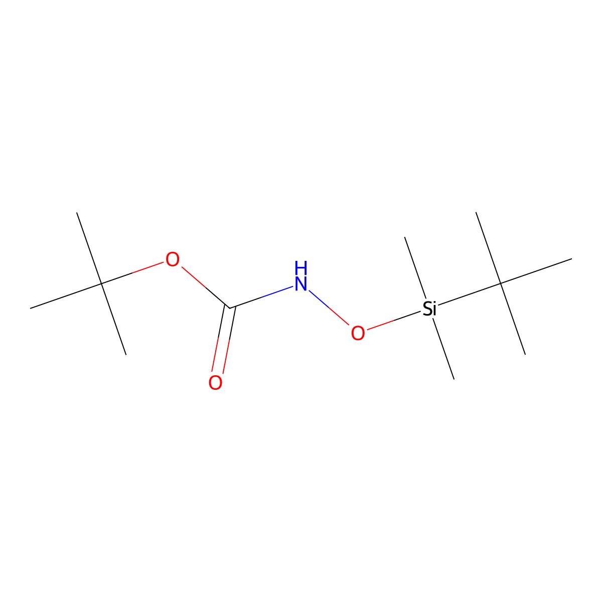 N-Boc-O-(tert-butyldimethylsilyl)hydroxylamine molecular structure, CAS 144751-63-3