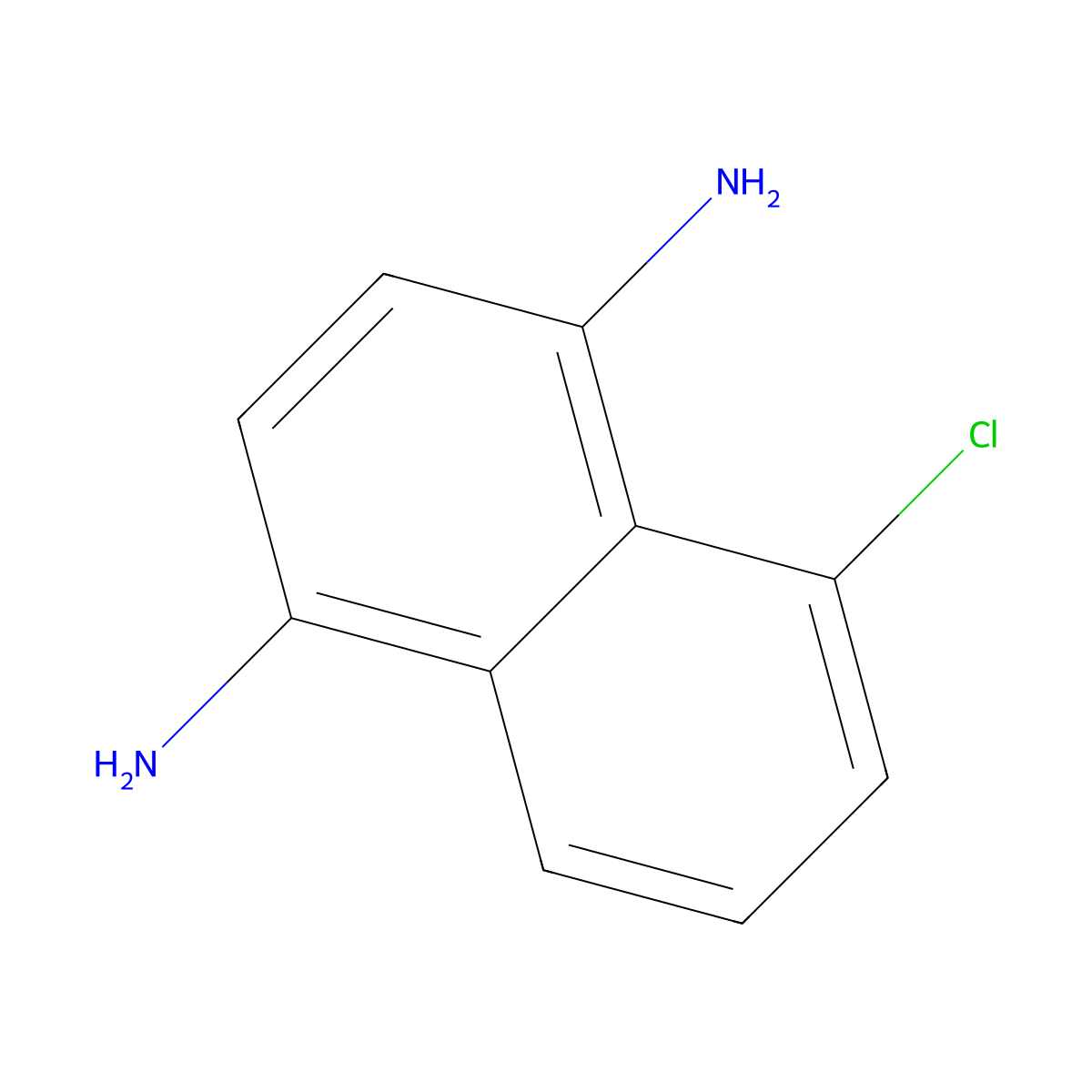 5-Chloronaphthalene-1,4-diamine molecular structure, CAS 144754-08-5
