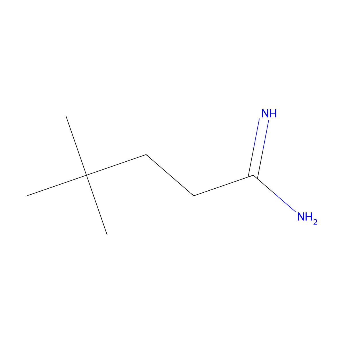 4,4-Dimethylpentanimidamide molecular structure, CAS 144757-38-0