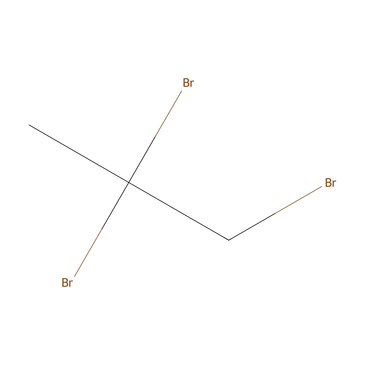 1,2,2-Tribromopropane molecular structure, CAS 14476-30-3