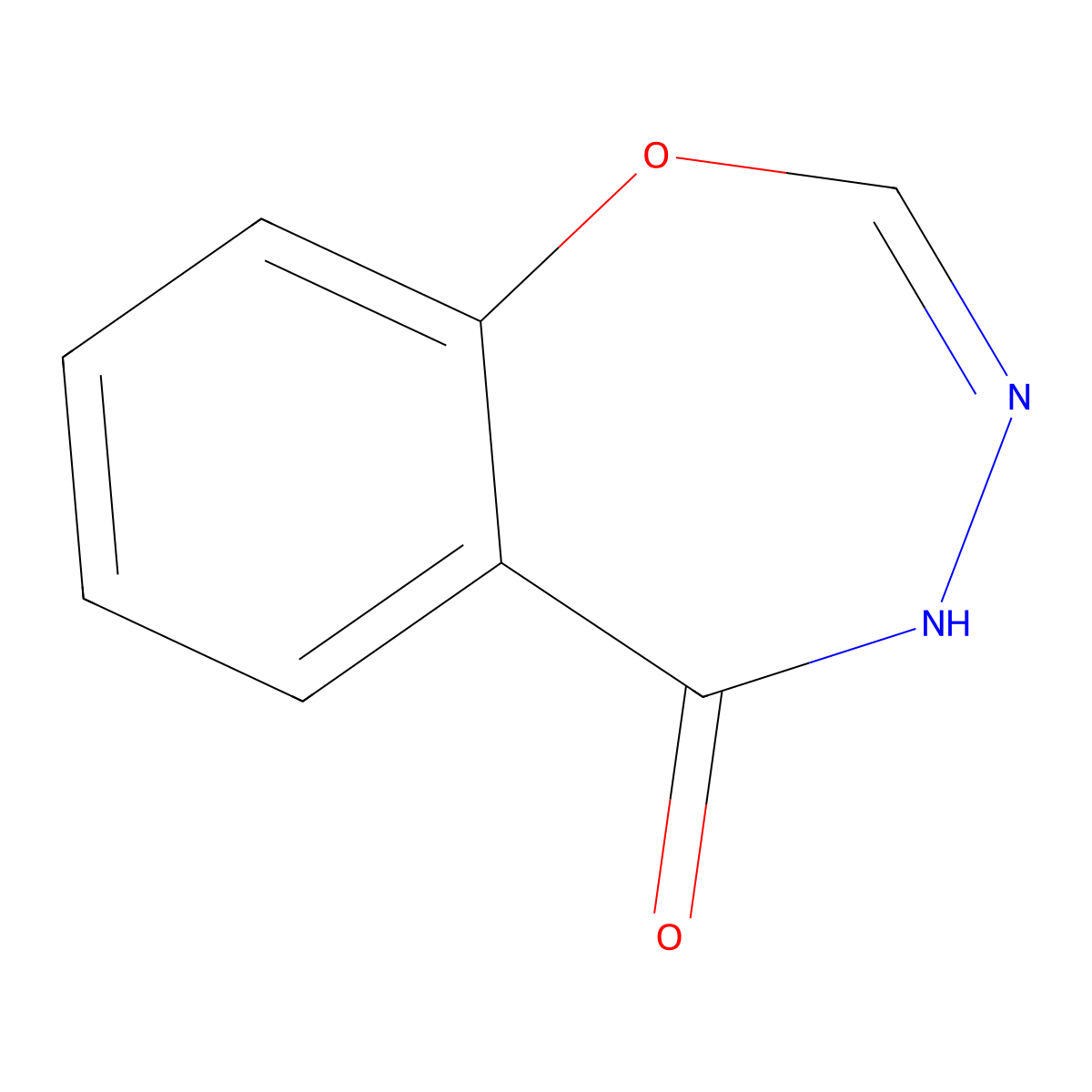 1,3,4-benzoxadiazepin-5(4H)-one molecular structure, CAS 144760-61-2