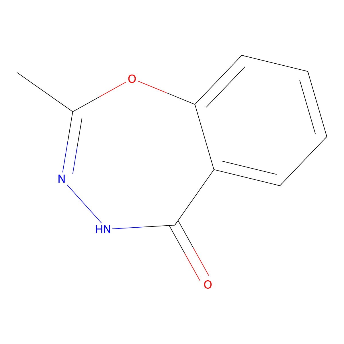 2-methyl-1,3,4-benzoxadiazepin-5(4H)-one molecular structure, CAS 144760-62-3