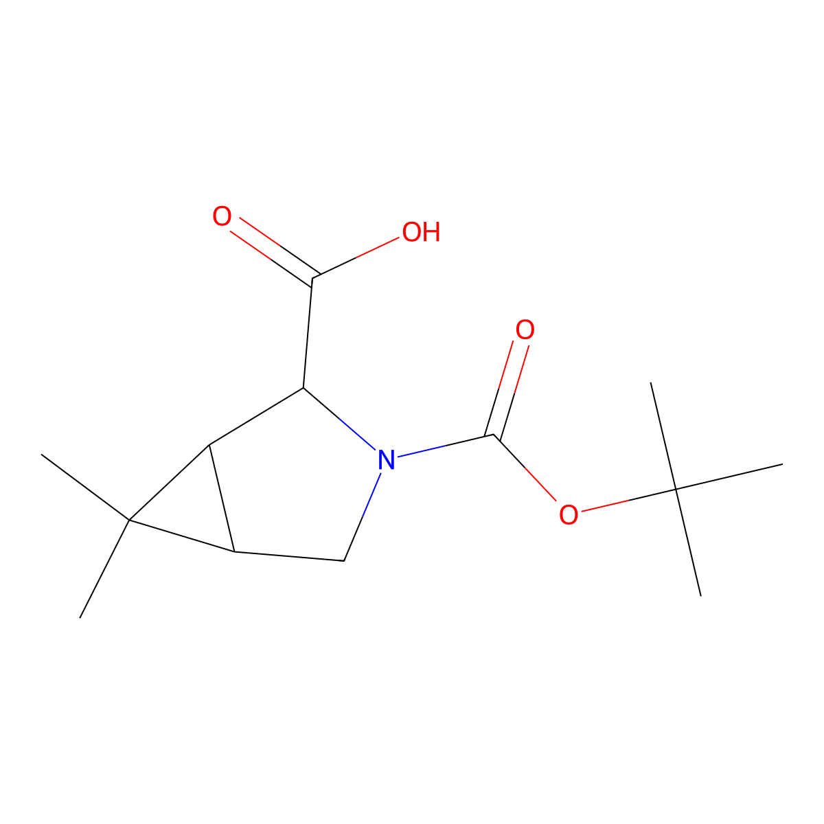 3-(Tert-butoxycarbonyl)-6,6-dimethyl-3-azabicyclo[3.1.0]hexane-2-carboxylic acid molecular structure, CAS 1447606-00-9