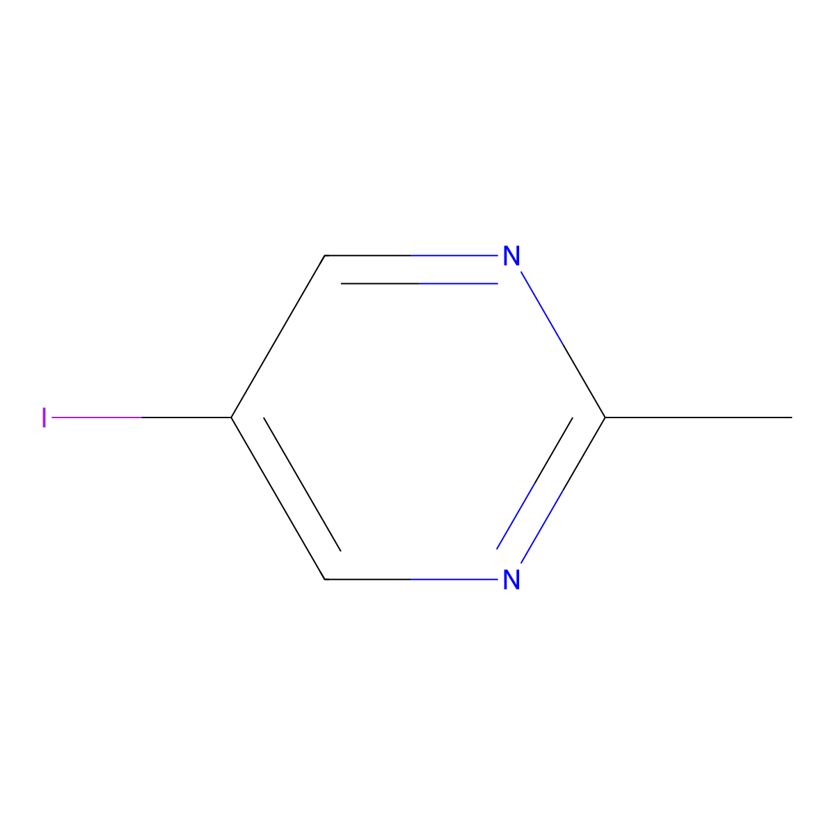 5-Iodo-2-methylpyrimidine molecular structure, CAS 1447606-27-0