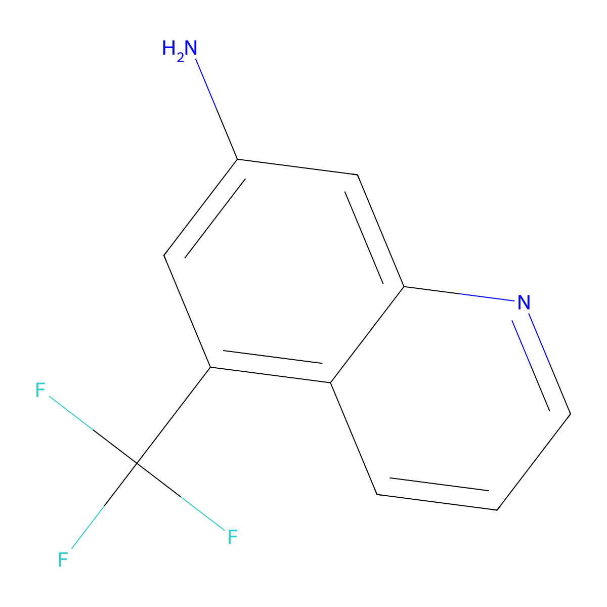 5-(Trifluoromethyl)quinolin-7-amine molecular structure, CAS 1447606-61-2