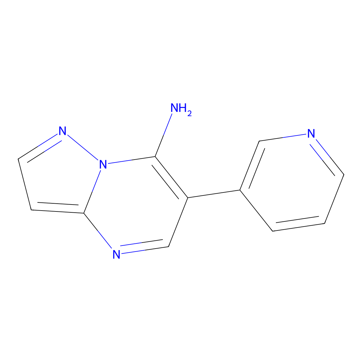 6-(Pyridin-3-YL)pyrazolo[1,5-A]pyrimidin-7-amine molecular structure, CAS 1447607-00-2