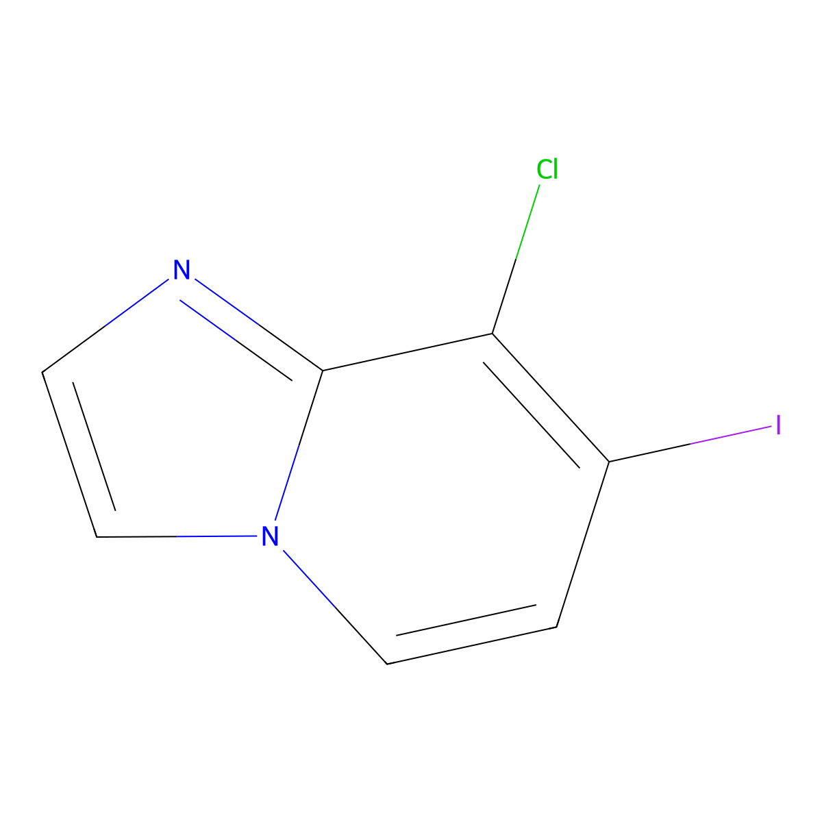 8-Chloro-7-iodoimidazo[1,2-A]pyridine molecular structure, CAS 1447607-66-0