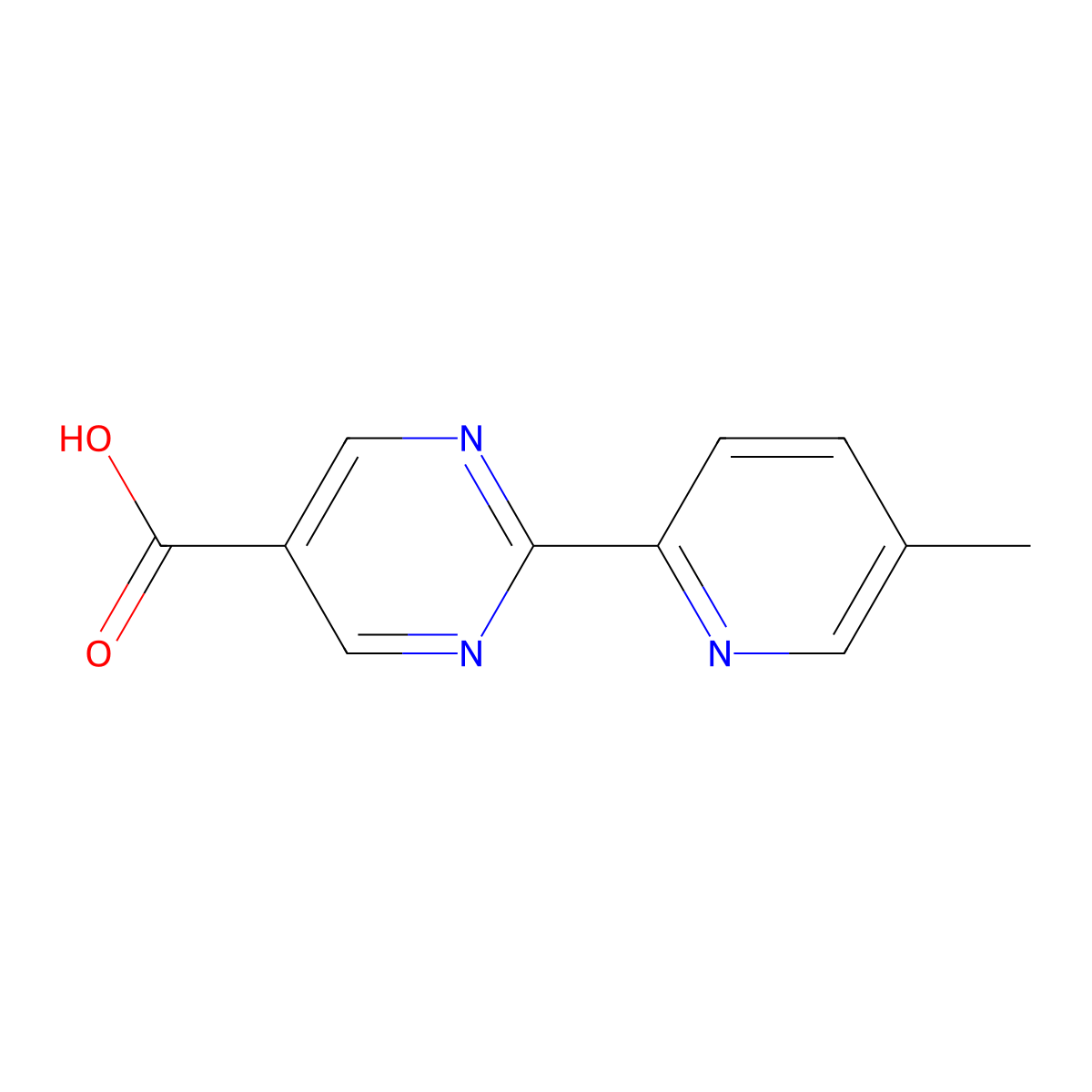 2-(5-Methylpyridin-2-YL)pyrimidine-5-carboxylic acid molecular structure, CAS 1447607-92-2
