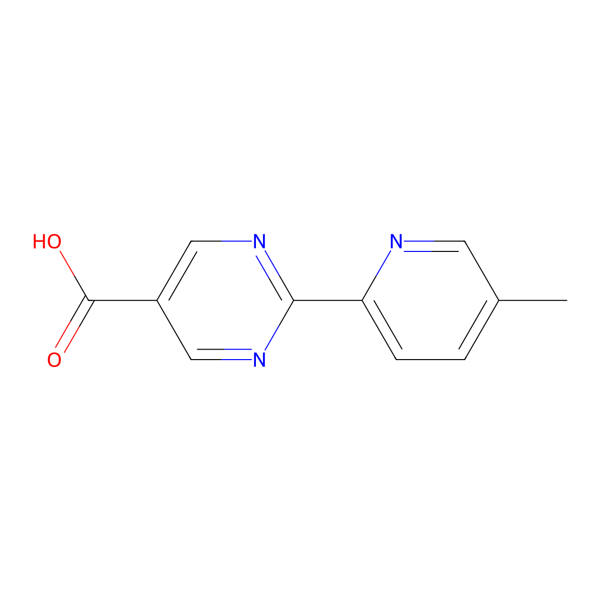 2-(5-Methylpyridin-2-YL)pyrimidine-5-carboxylic acid molecular structure, CAS 1447607-92-2