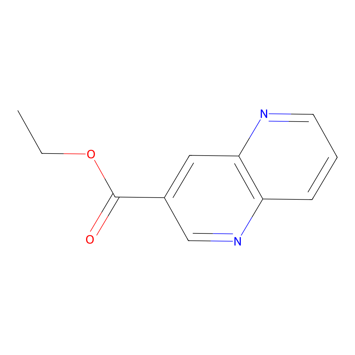 Ethyl 1,5-naphthyridine-3-carboxylate molecular structure, CAS 1447608-02-7