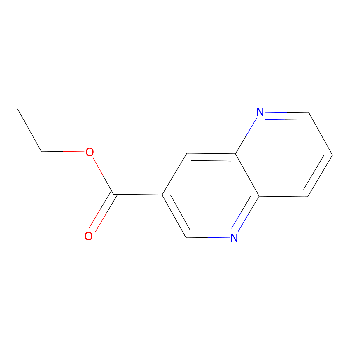 Ethyl 1,5-naphthyridine-3-carboxylate molecular structure, CAS 1447608-02-7