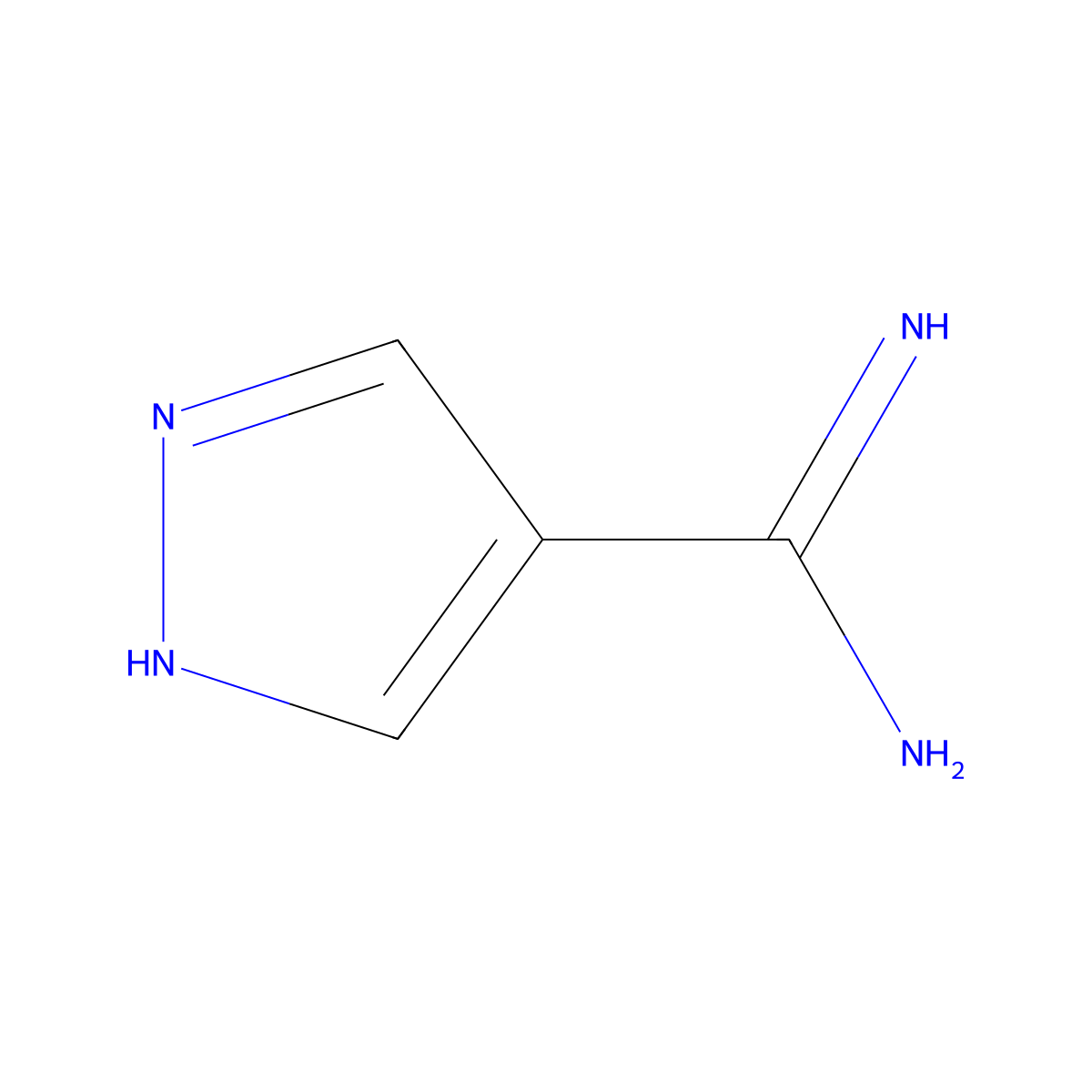 1H-Pyrazole-4-carboximidamide molecular structure, CAS 1447663-57-1