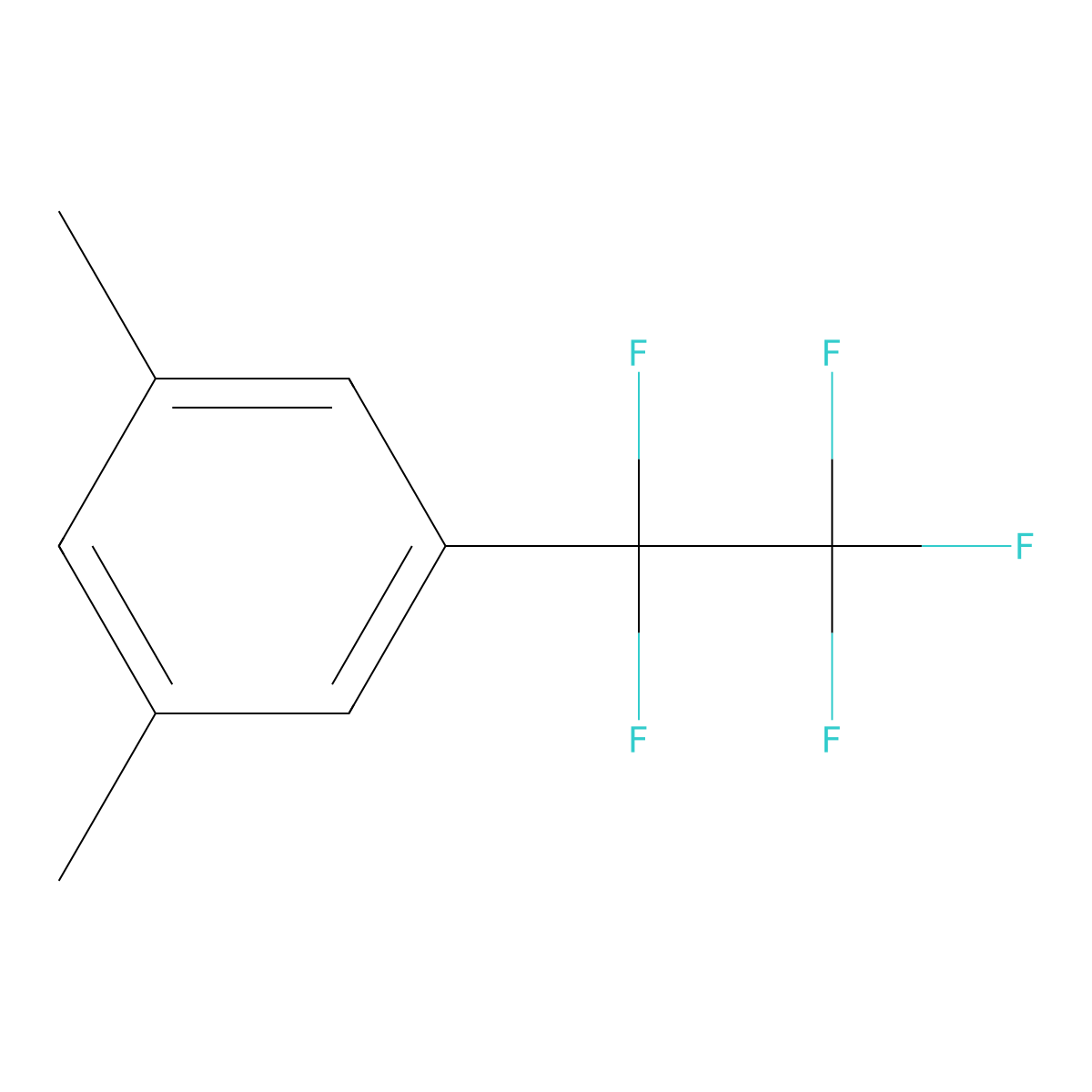 3,5-Dimethyl-1-(1,1,2,2,2-pentafluoroethyl)benzene molecular structure, CAS 1447671-64-8