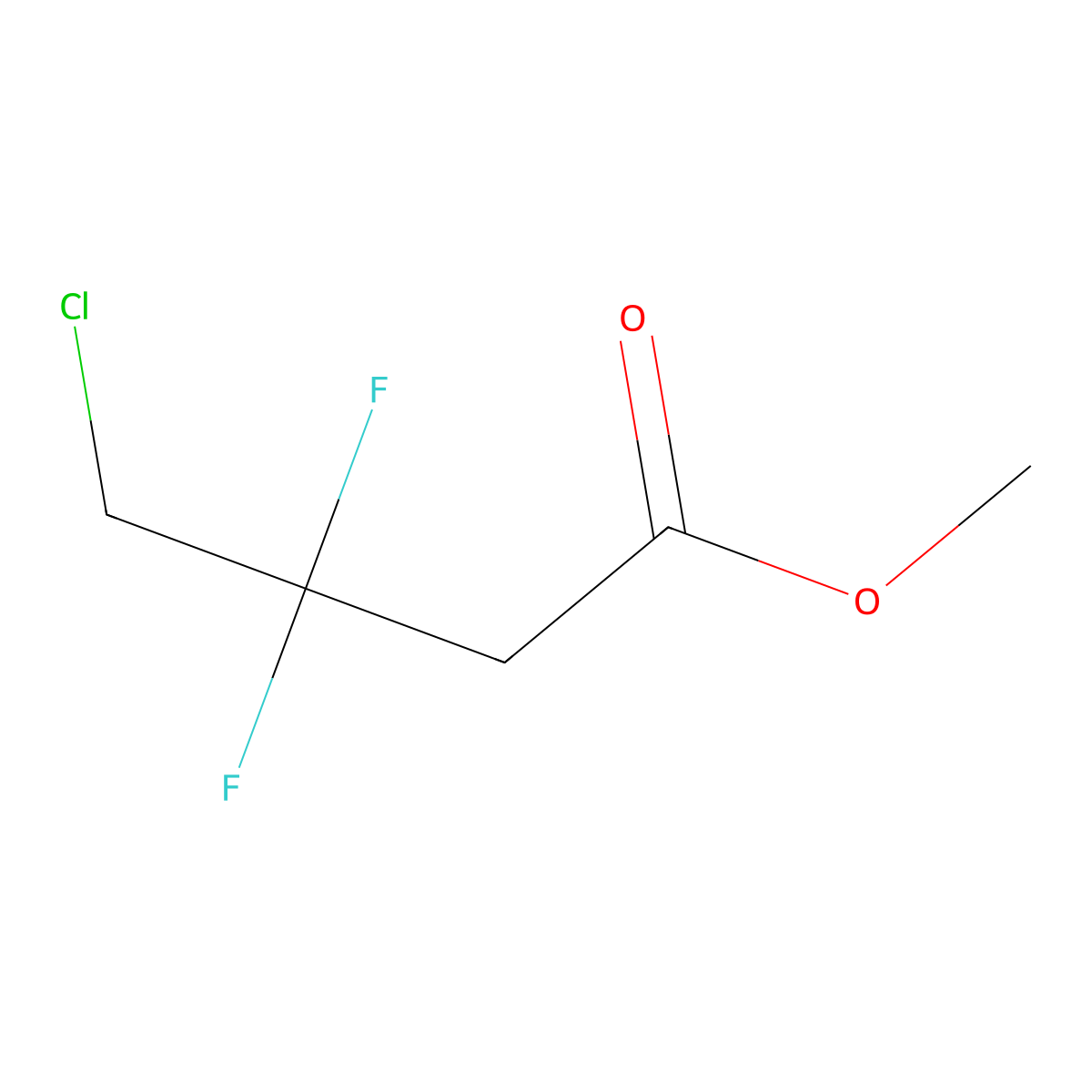 Methyl 4-chloro-3,3-difluorobutyrate molecular structure, CAS 1447671-69-3